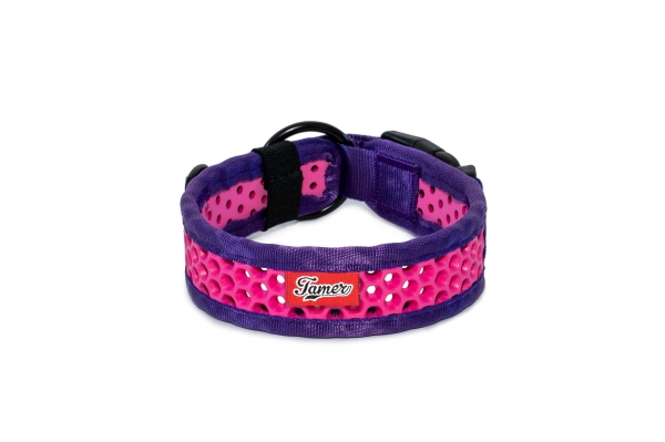 SOFTY Halsband | Länge: 35-41cm | Breite: 3,8cm | Farbe: lila/pink